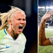 Pernille Harder och Ada Hegerberg.