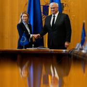 Kaja Kallas och Andrij Sybiha.