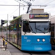 Arkivbild av en av Göteborgs spårvagnar.