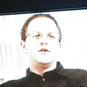 Arkivbild: Helge Fossmo intervjuas i TV4 2004.