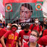 Demonstration mot Bolsonaro.