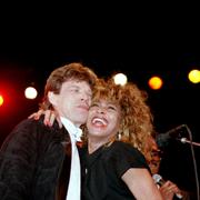  Tina Turner och Mick Jagger.