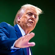 President Donald Trump under Världsekonomiskt forum i Davos.