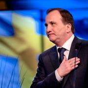 Statsminister Stefan Löfven under S-kongressen.