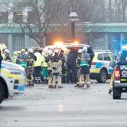 Polisinsats vid Risbergska skolan i Örebro.