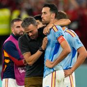 Sergio Busquets efter uttåget ur VM. 