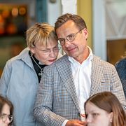Statsminister Ulf Kristersson (M) och hans fru Birgitta Ed.