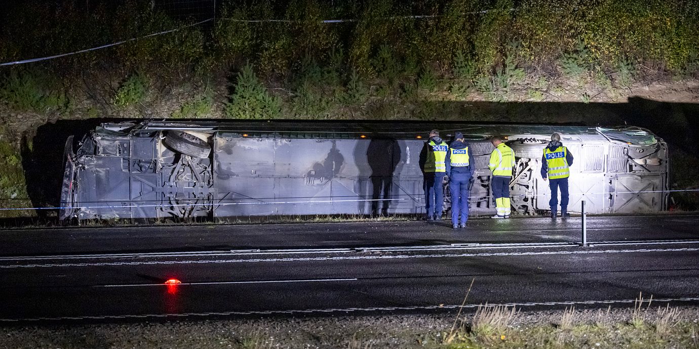 Bild från olycksplatsen.