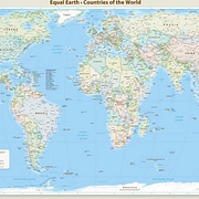 Den nya världskartan, även kallad Equal Earth