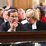 Statsminister Ulf Kristersson (M) och fru Birgitta Kristersson Ed.