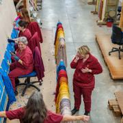 Illustrationsbild, garnfabrik i Spanien