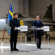 Zelenskyj och Kristersson.
