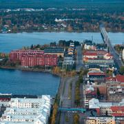 Flygfoto över Luleå