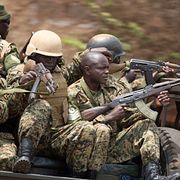 Soldater i Uganda. Arkivbild.