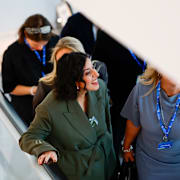 L-ledaren Simona Mohamsson under helgens landsmöte. 