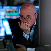 Investeraren Anthony Confusione på Wall Street. Illustrationsbild.