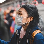 Hongkongs tunnelbana, bild från 23 januari 2024.