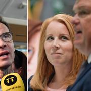 Ulf Kristersson, Annie Lööf och Michael Arthursson.