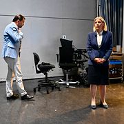 Sverigedemokraternas partiledare Jimmie Åkesson och Socialdemokraternas partiledare Magdalena Andersson.