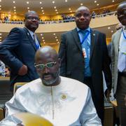 Liberias nyvalde president George Weah. 