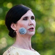 Miljöpartiets språkrör Märta Stenevi.