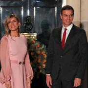 Begoña Gómez och Pedro Sánchez. Arkivbild.