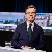 KD-ledaren Ebba Busch och statsminister Ulf Kristersson (M).