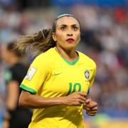 Den brasilianska fotbollsstjärnan Marta.