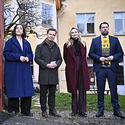 Tidöpartiernas partiledare.