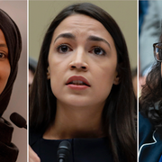 Ilhan Omar, Alexandria Ocasio-Cortez och Rashida Tlaib. 