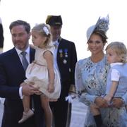 Prinsessan Madeleine med familj.