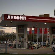 En Lukoil-mack. Bilden är tagen i Bulgarien.  