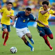 Matchen mellan Brasilien och Colombia slutade 0–0.