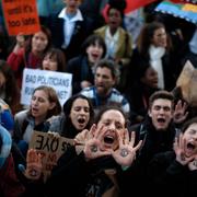 En Fridays for future-demonstration i Madrid vid klimatmötet. 