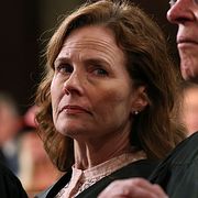 Amy Coney Barrett, en av nio domare i högsta domstolen i USA.