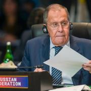 Den ryske utrikesministern Sergej Lavrov på G20-mötet