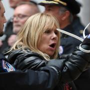 Rosanna Arquette under gripandet i Washington.