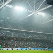 Friends arena under fotbollsmatchen i Allsvenskan mellan AIK och Örebro den 28 augusti