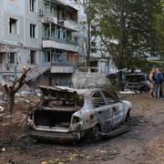 Förstörelse i Zaporizjzja. Bilden är från 5 oktober 2025.