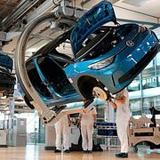 Volkswagens fabrik i Dresden.