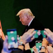 President Donald Trump i Davos i januari.