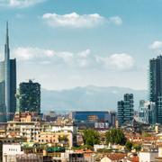 Milano, Italiens finansiella centrum.