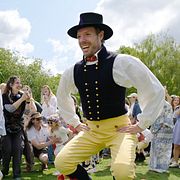 Dans under ett midsommarfirande på Skansen i Stockholm förra året.