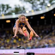 Maja Åskag under en tävling i fjol.