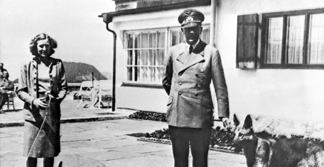 Adolf Hitler och Eva Braun. TT NYHETSBYRÅN