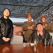 Nordkoreas diktator Kim Jong-Un och dottern Kim Ju-Ae.