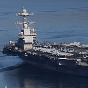 Hangarfartyget USS Gerald R Ford.