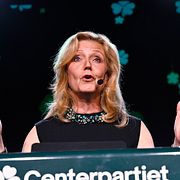 C-ledaren Elisabeth Thand Ringqvist på valdagen 13 september.