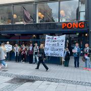 Bild från demonstrationen.