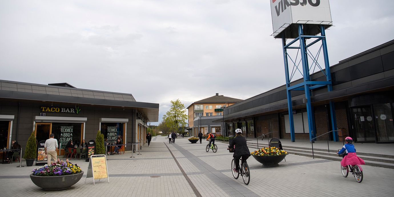 Viksjö centrum i Järfälla kommun.
